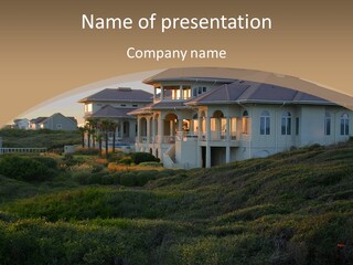 Mansion Reflections Rich PowerPoint Template