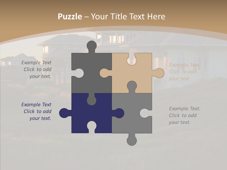 Mansion Reflections Rich PowerPoint Template