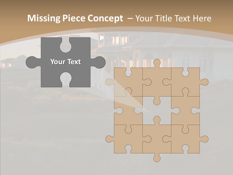 Mansion Reflections Rich PowerPoint Template