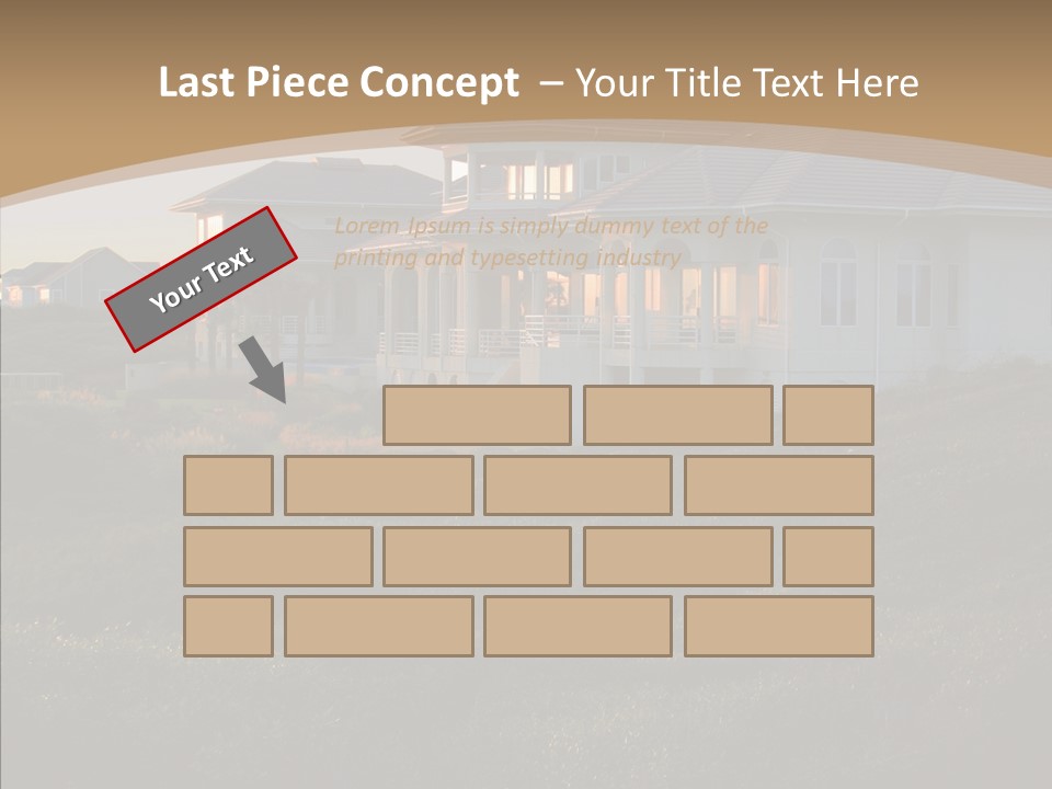 Mansion Reflections Rich PowerPoint Template