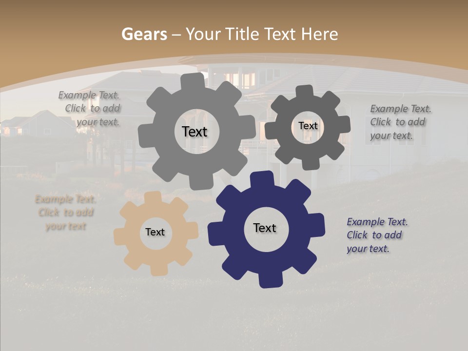 Mansion Reflections Rich PowerPoint Template