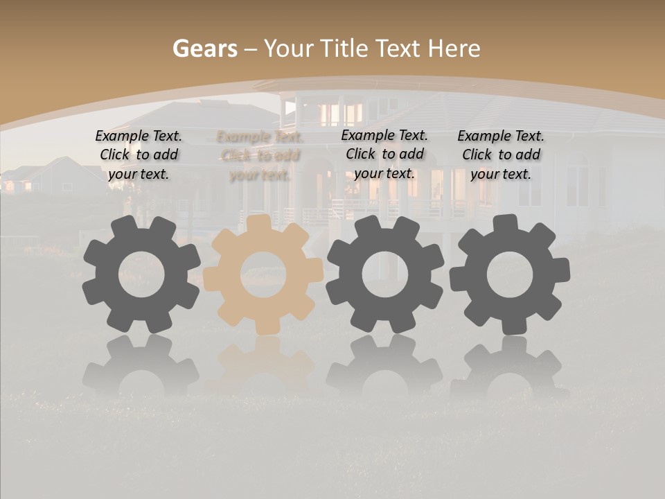 Mansion Reflections Rich PowerPoint Template