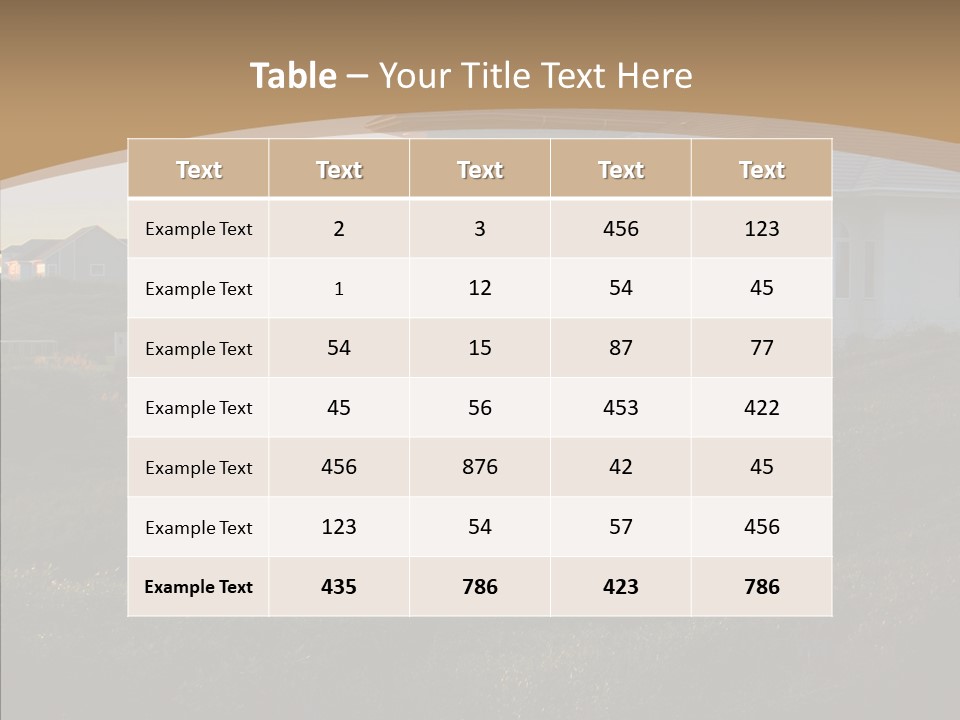 Mansion Reflections Rich PowerPoint Template