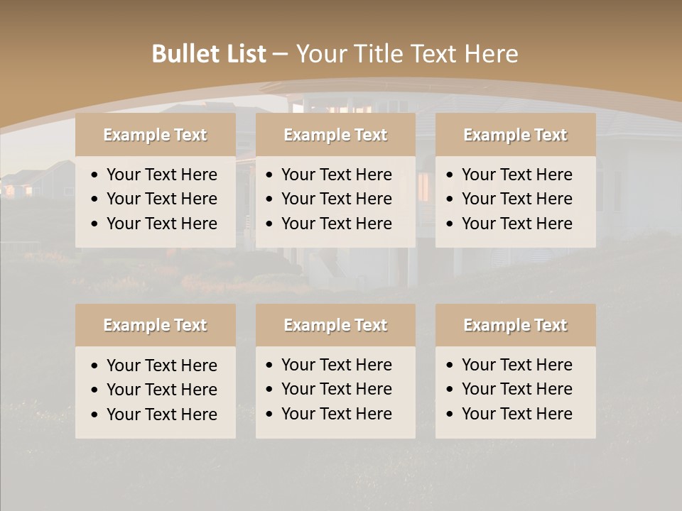 Mansion Reflections Rich PowerPoint Template