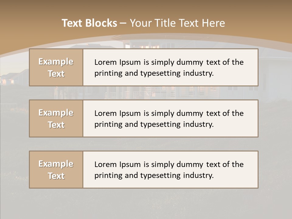 Mansion Reflections Rich PowerPoint Template