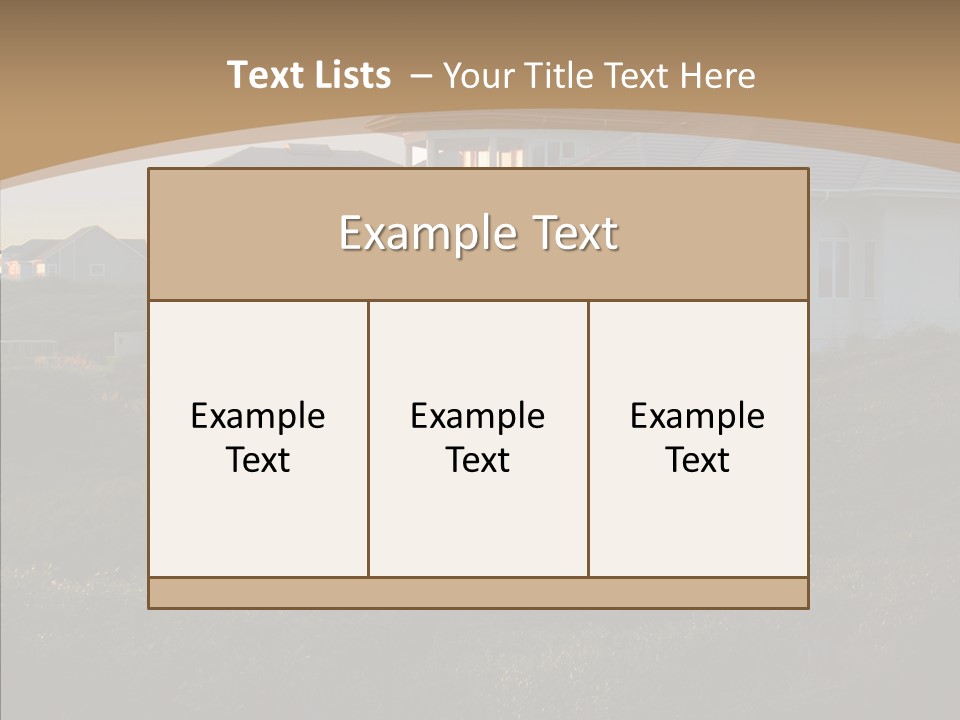 Mansion Reflections Rich PowerPoint Template
