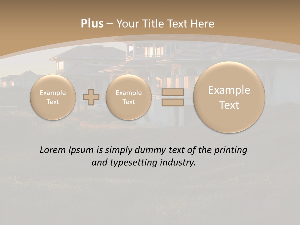 Mansion Reflections Rich PowerPoint Template