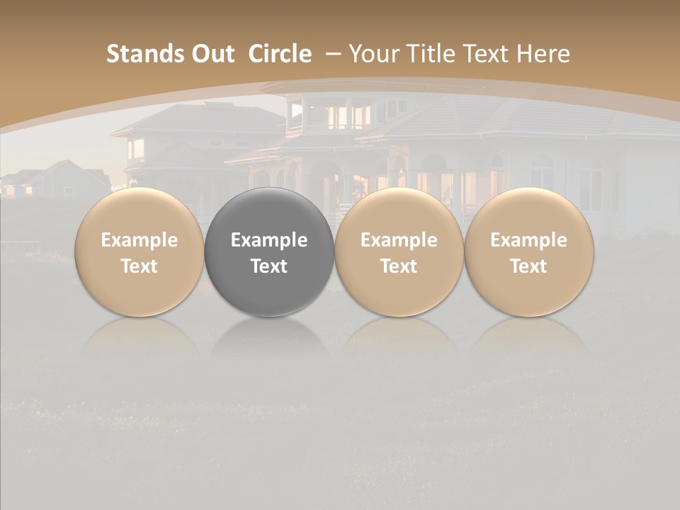 Mansion Reflections Rich PowerPoint Template