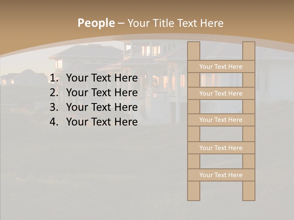 Mansion Reflections Rich PowerPoint Template