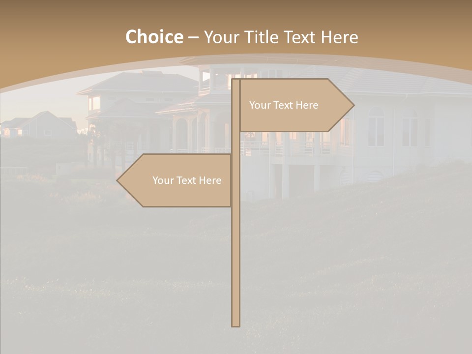 Mansion Reflections Rich PowerPoint Template