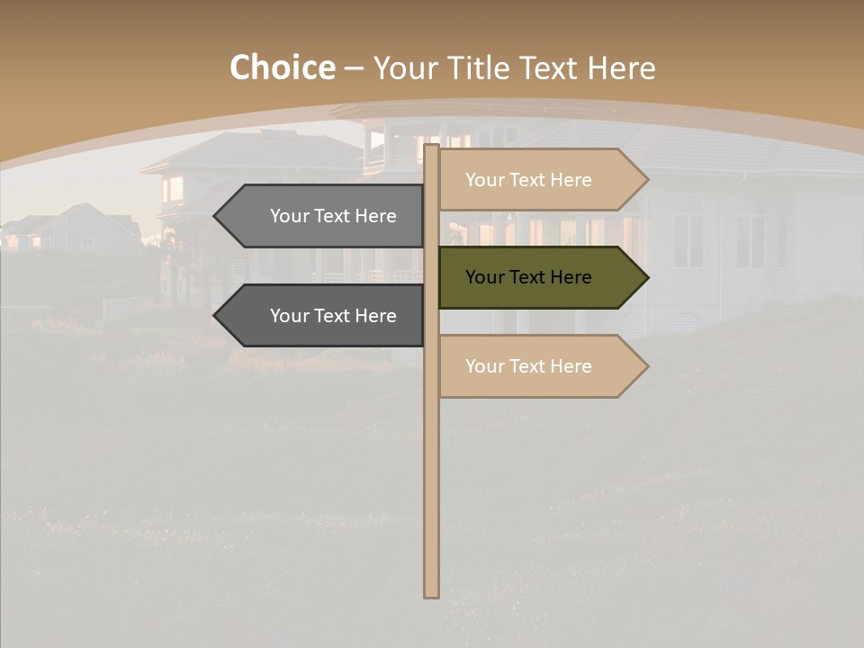 Mansion Reflections Rich PowerPoint Template