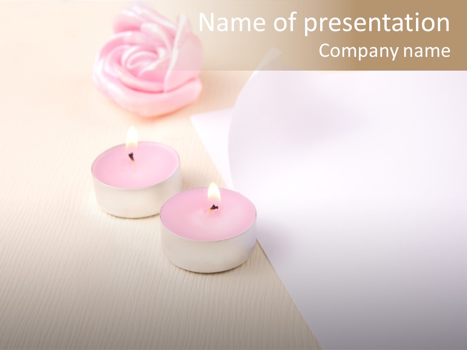 Romantic Card Paper PowerPoint Template