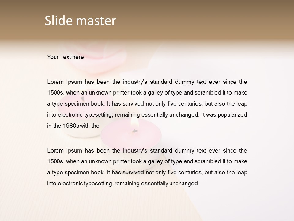 Romantic Card Paper PowerPoint Template