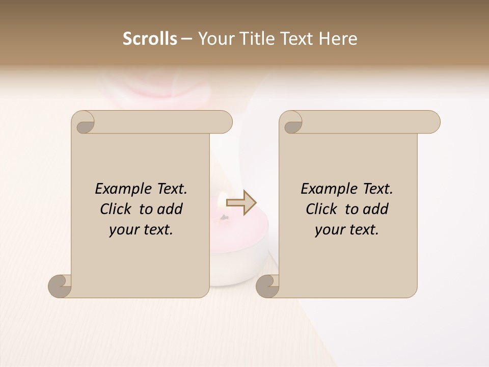 Romantic Card Paper PowerPoint Template