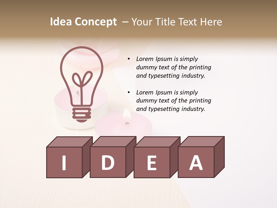 Romantic Card Paper PowerPoint Template