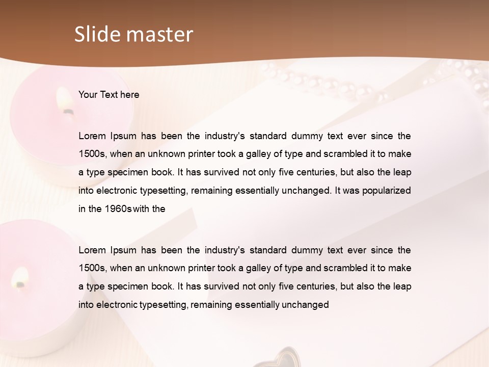 Invitation Gold Romance PowerPoint Template