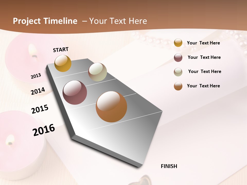 Invitation Gold Romance PowerPoint Template