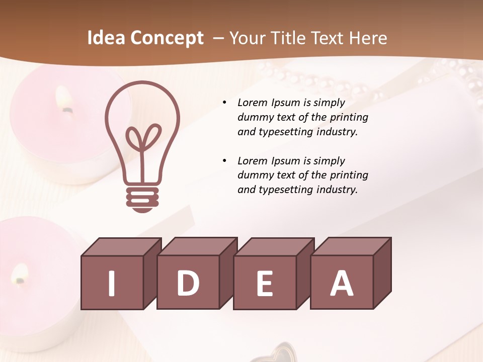 Invitation Gold Romance PowerPoint Template