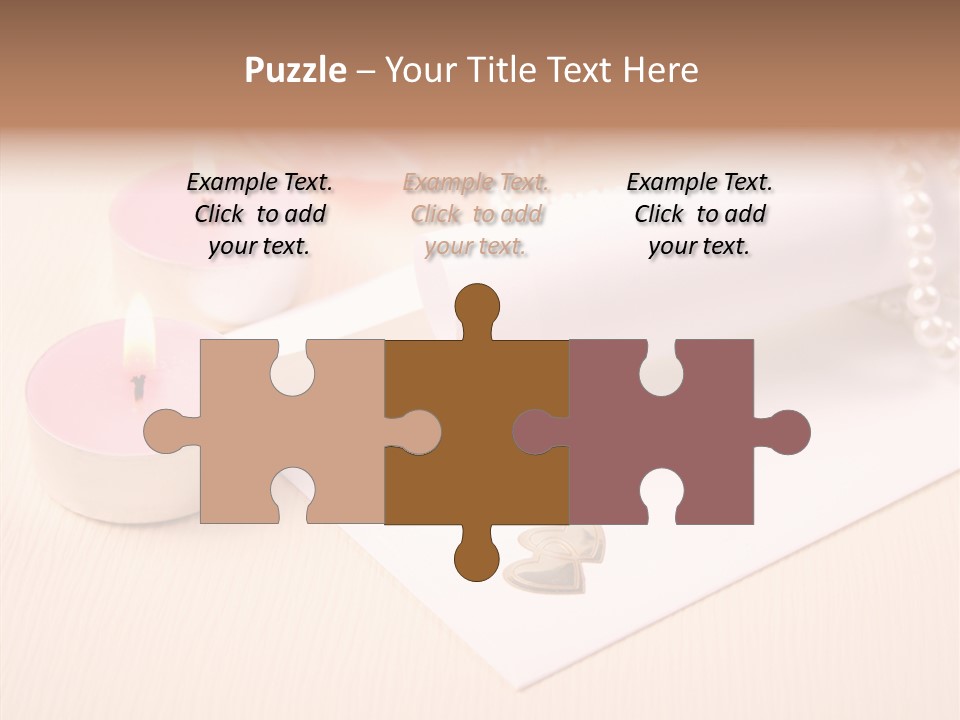 Script Wedding Gold PowerPoint Template