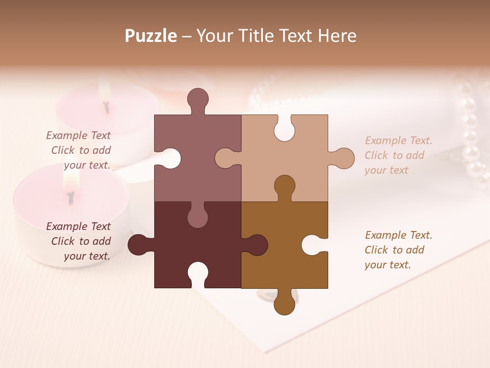 Script Wedding Gold PowerPoint Template