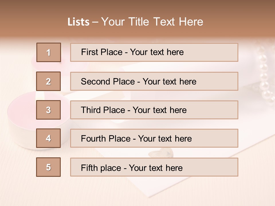Script Wedding Gold PowerPoint Template
