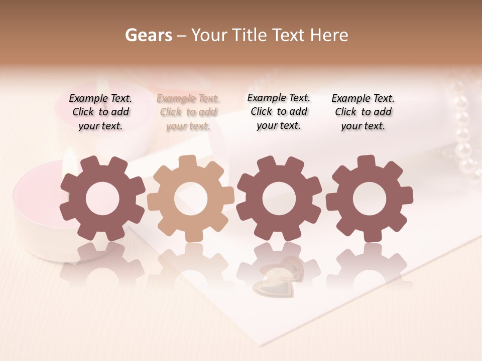 Script Wedding Gold PowerPoint Template