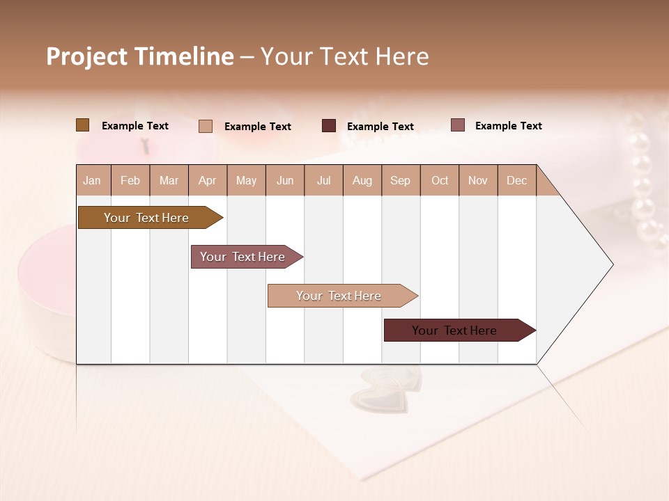 Script Wedding Gold PowerPoint Template