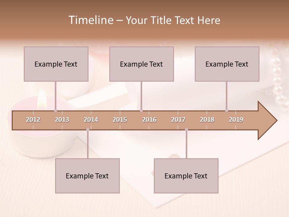 Script Wedding Gold PowerPoint Template