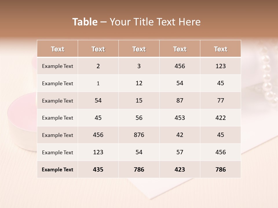 Script Wedding Gold PowerPoint Template