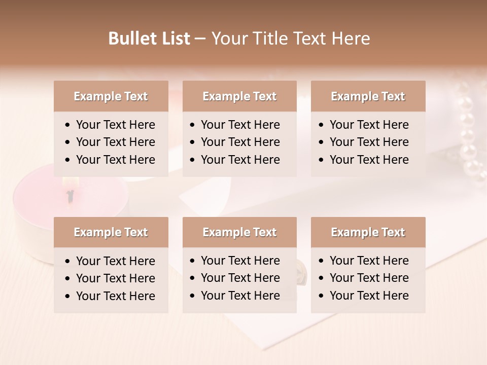 Script Wedding Gold PowerPoint Template