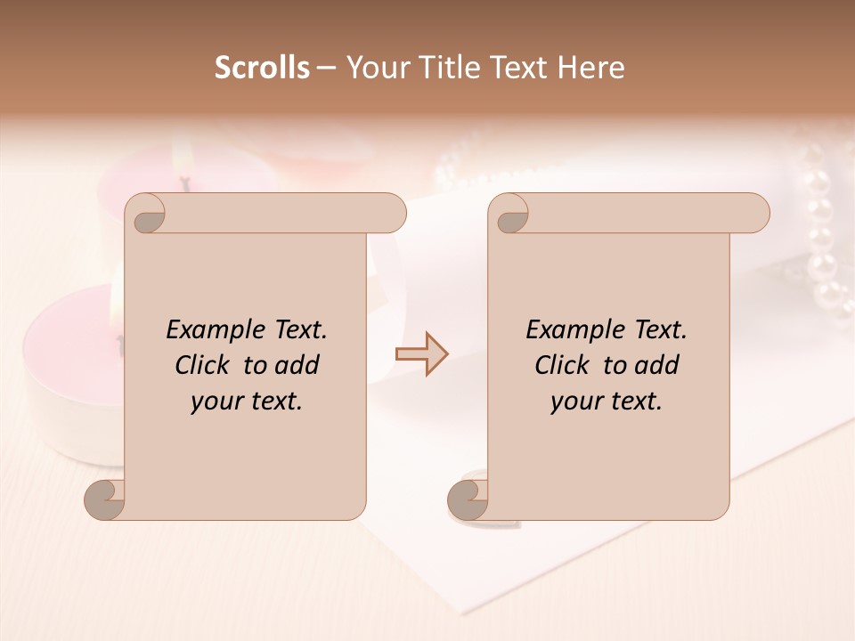 Script Wedding Gold PowerPoint Template
