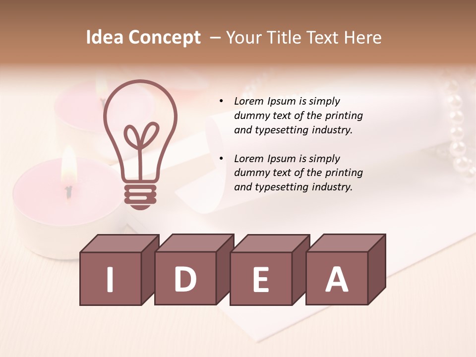 Script Wedding Gold PowerPoint Template