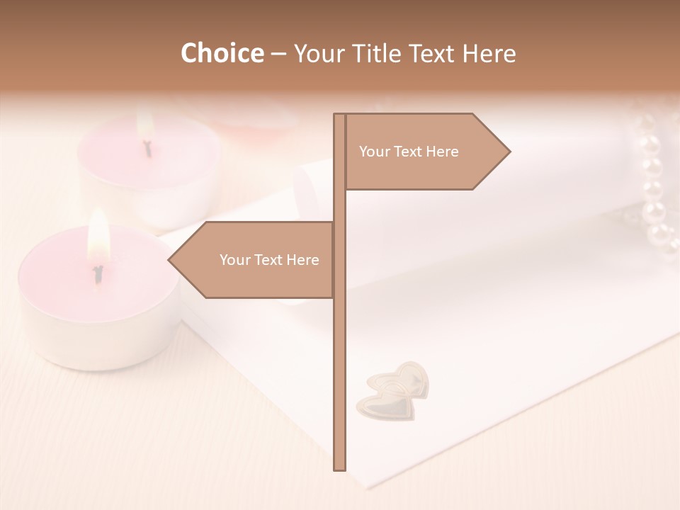 Script Wedding Gold PowerPoint Template