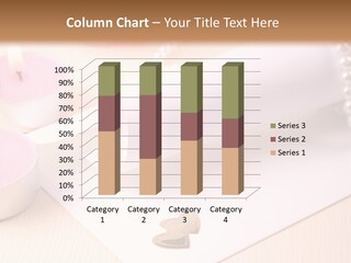 Gold Blossom Candle PowerPoint Template