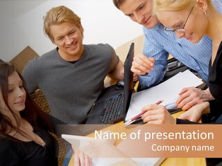 Corporation Corporate Team PowerPoint Template