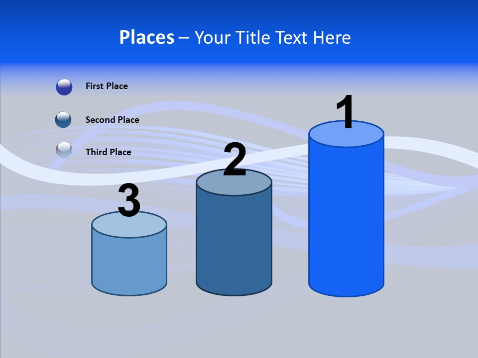 Simple Bluewaves Design PowerPoint Template