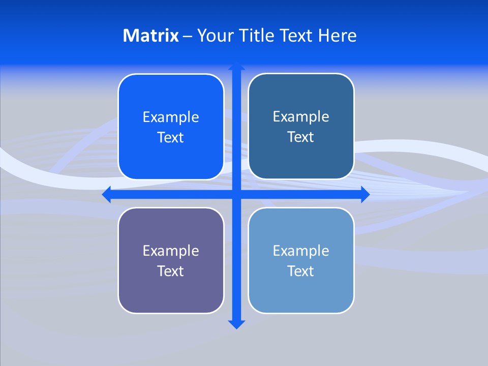 Simple Bluewaves Design PowerPoint Template