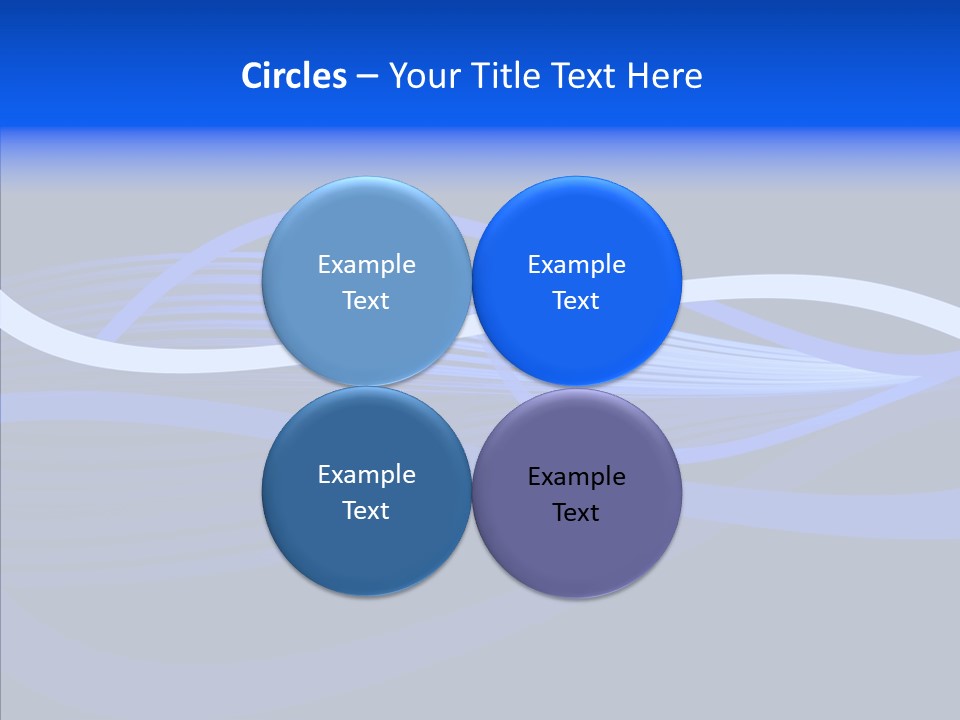 Simple Bluewaves Design PowerPoint Template