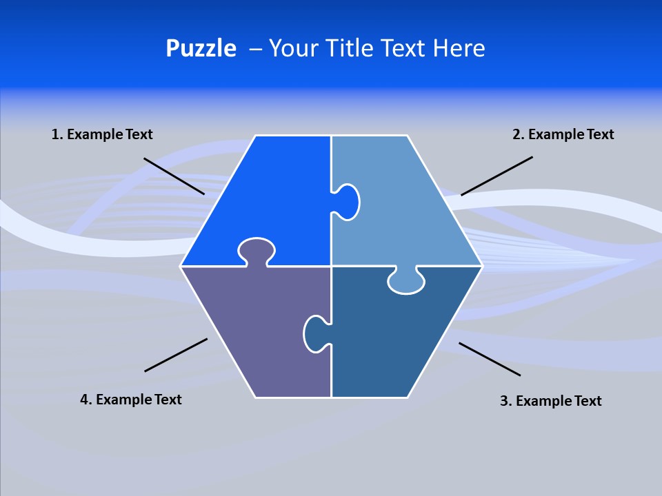 Simple Bluewaves Design PowerPoint Template