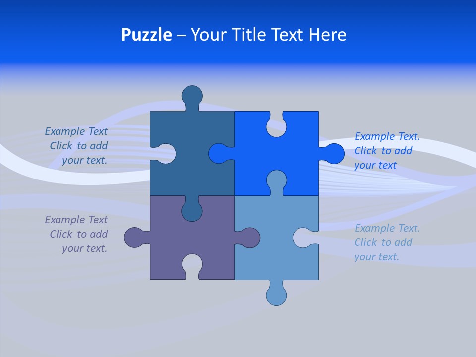 Simple Bluewaves Design PowerPoint Template