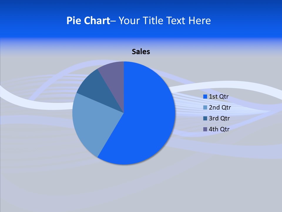 Simple Bluewaves Design PowerPoint Template