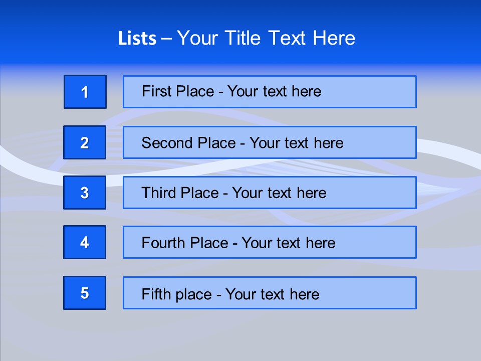 Simple Bluewaves Design PowerPoint Template