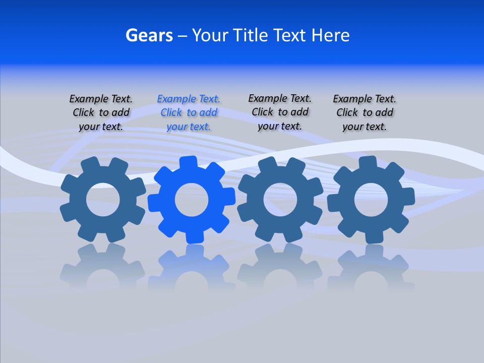Simple Bluewaves Design PowerPoint Template