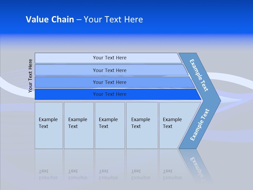 Simple Bluewaves Design PowerPoint Template
