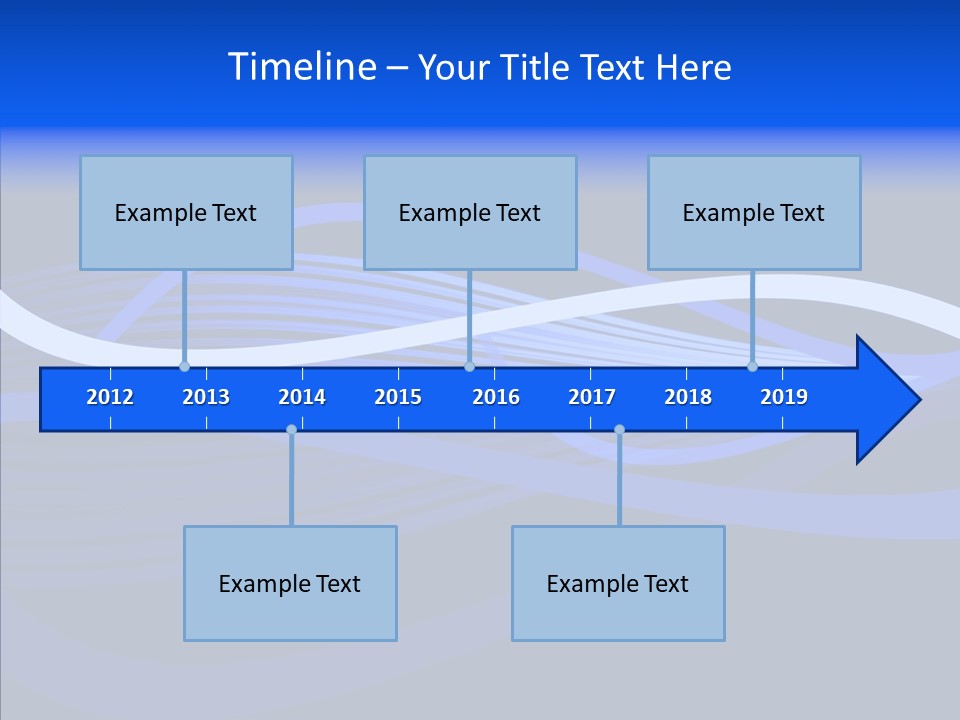 Simple Bluewaves Design PowerPoint Template
