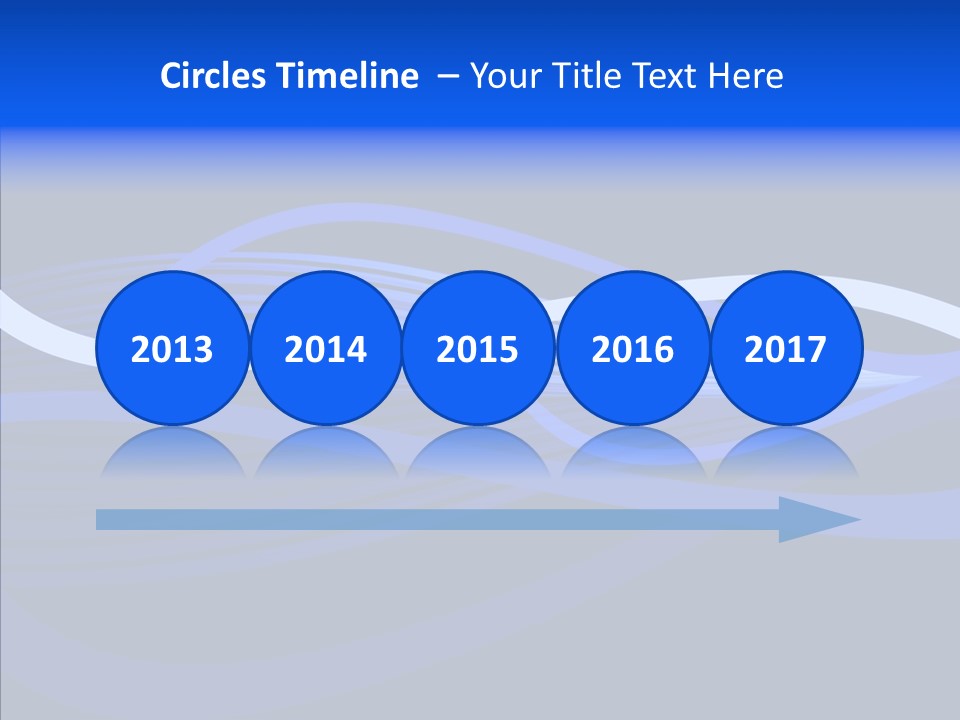 Simple Bluewaves Design PowerPoint Template