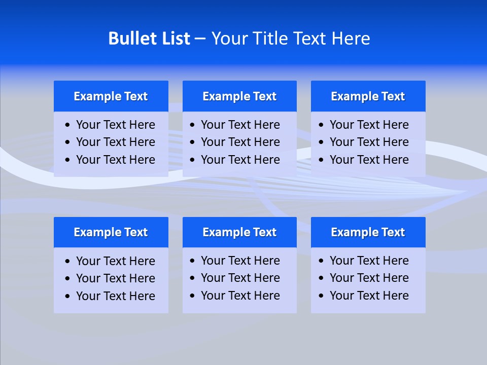 Simple Bluewaves Design PowerPoint Template