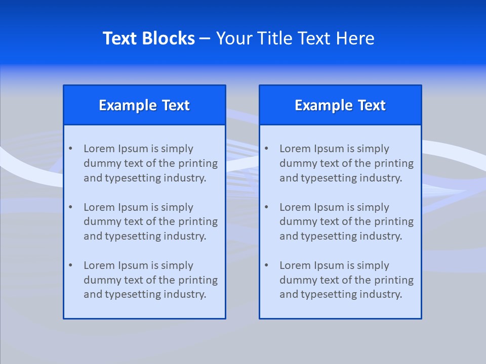 Simple Bluewaves Design PowerPoint Template