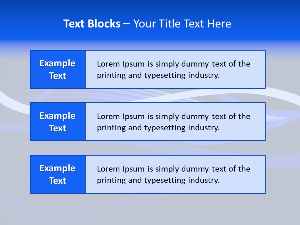 Simple Bluewaves Design PowerPoint Template
