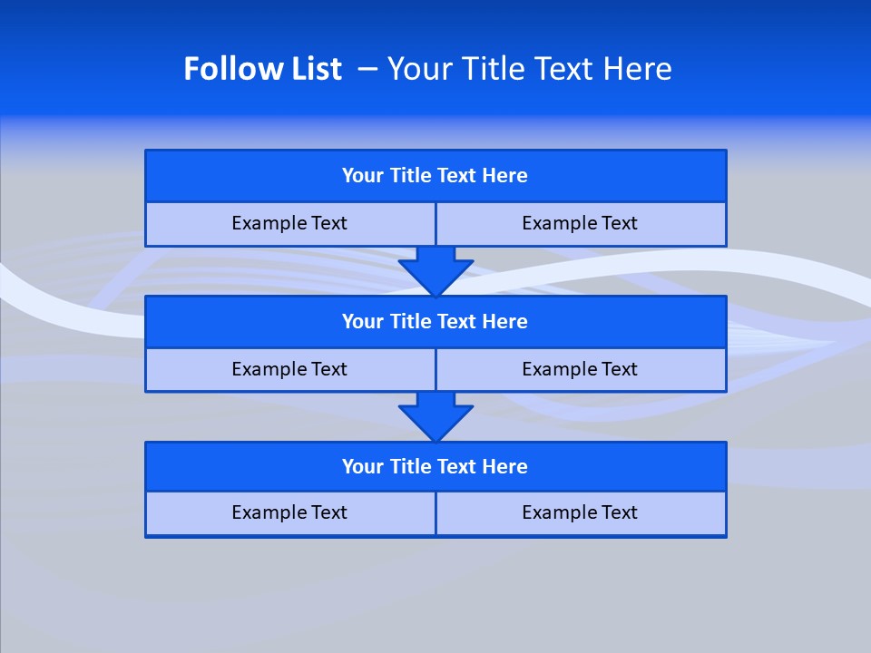 Simple Bluewaves Design PowerPoint Template